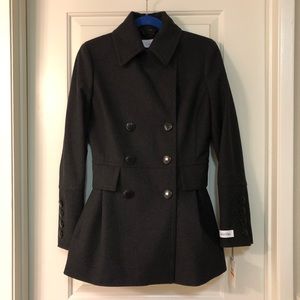 Calvin Klein Double Breasted Wool Peacoat